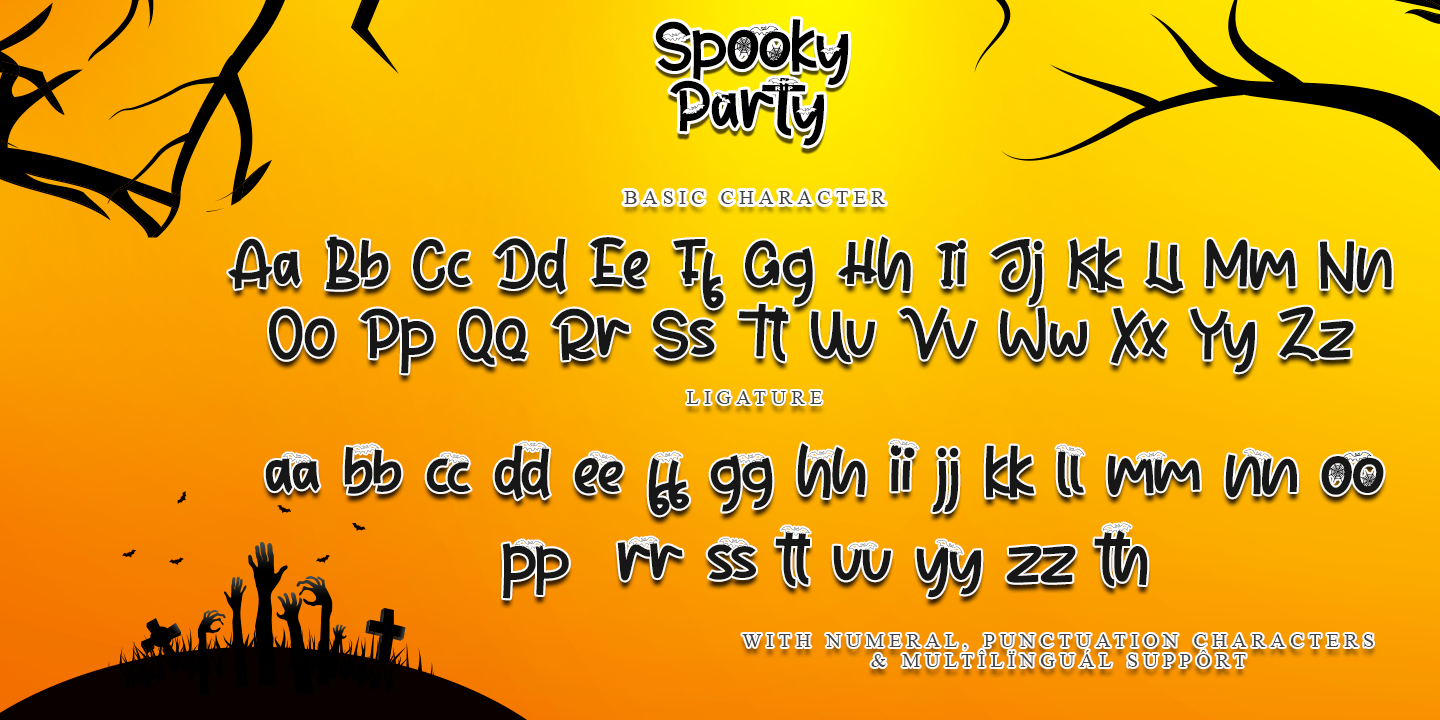 Spooky Party Alternate Font preview